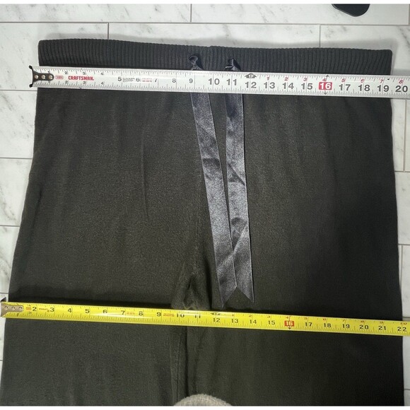 Vintage Gilligan OMalley Sweater Knit Sleep Pant Drawstring Womens Sz XL Black - Picture 8 of 13